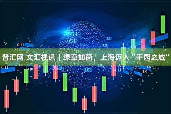 普汇网 文汇视讯｜绿草如茵，上海迈入“千园之城”